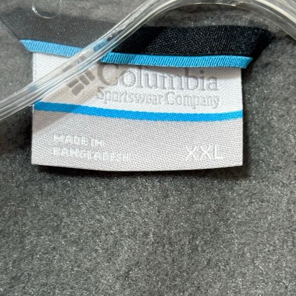 Columbia Men’s Steens Mountain Fleece Full Zip Vest Size XXL Grill/Black - Picture 8 of 9